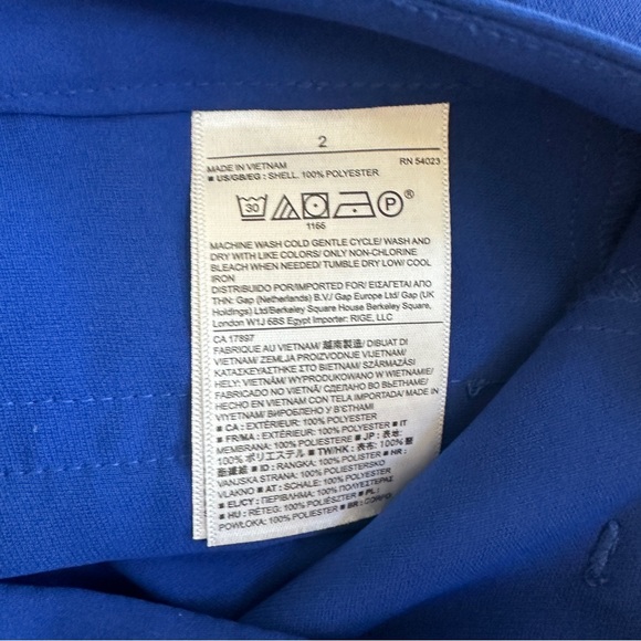 Banana Republic Straight Leg Pants Cobalt Blue Dress Pants - Picture 5 of 5